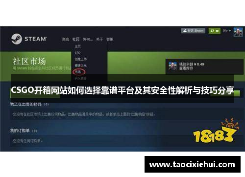 CSGO开箱网站如何选择靠谱平台及其安全性解析与技巧分享